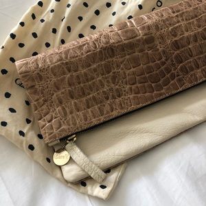 Clare V. Foldover Clutch & Dustbag